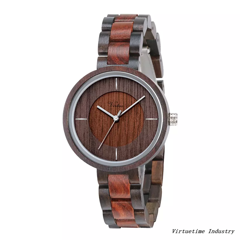 Custom Wood Wrist Watch Lady's Luxury Bamboo Wooden Watches