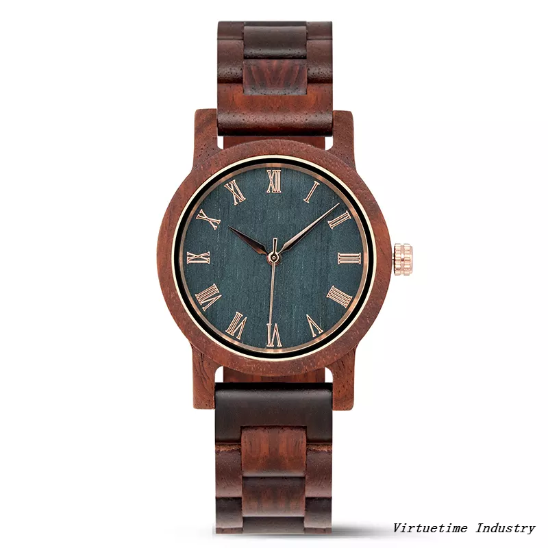 Wholesale Men Wooden Watch Handmade Luxury Quartz Timepieces