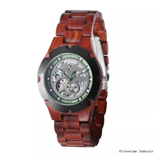 High-Quality Automatic Mechanical Wood Watch With Stainless Steel Japan Movement Quartz Watches Wholesale For Men