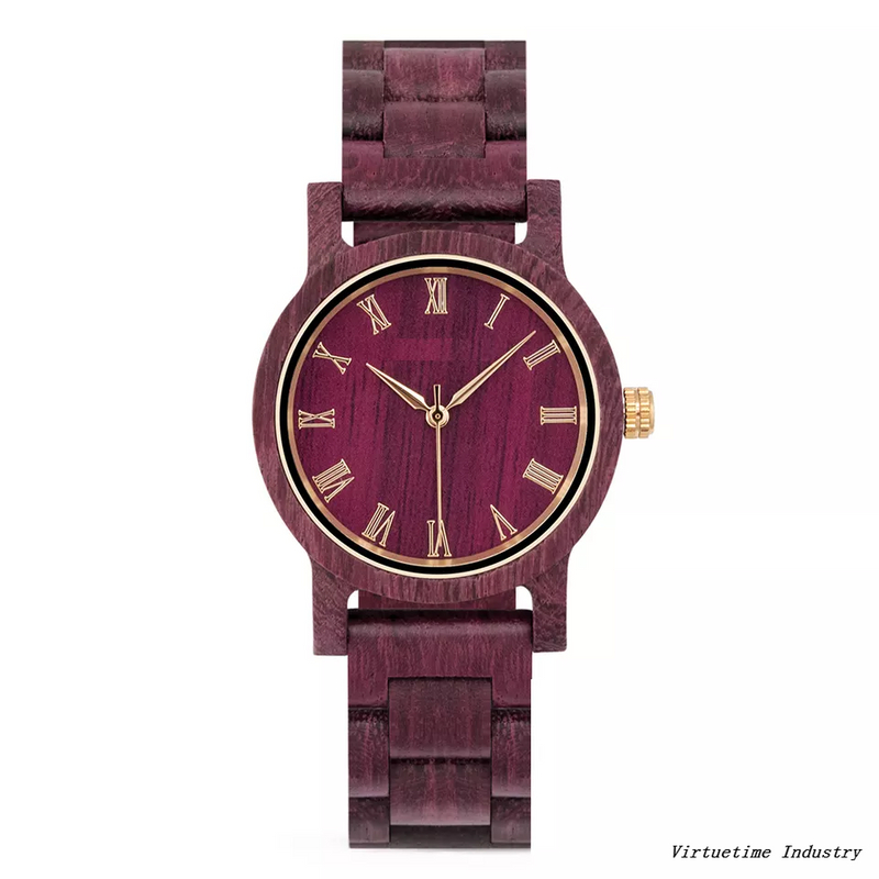 Wholesale Men Wooden Watch Handmade Luxury Quartz Timepieces