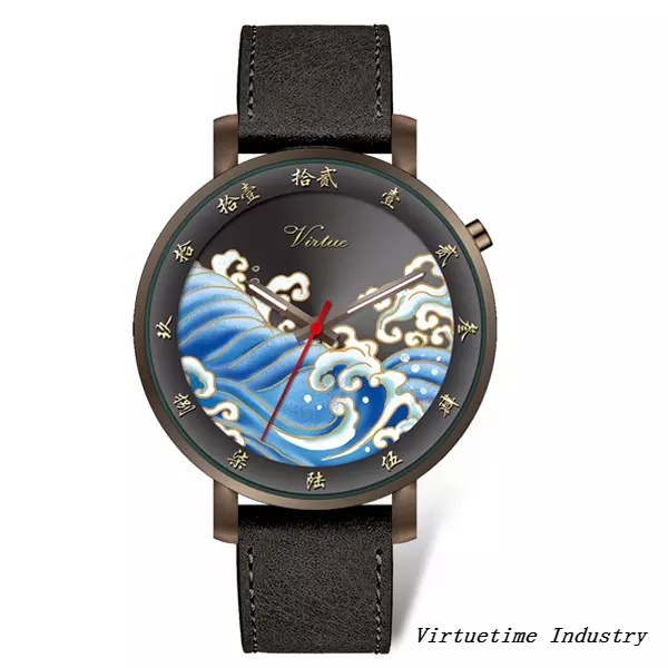 Chinese Style Stainless Steel Watch for Men Low Moq Waterproof Wristwatch Manufacturer with Customization Logo