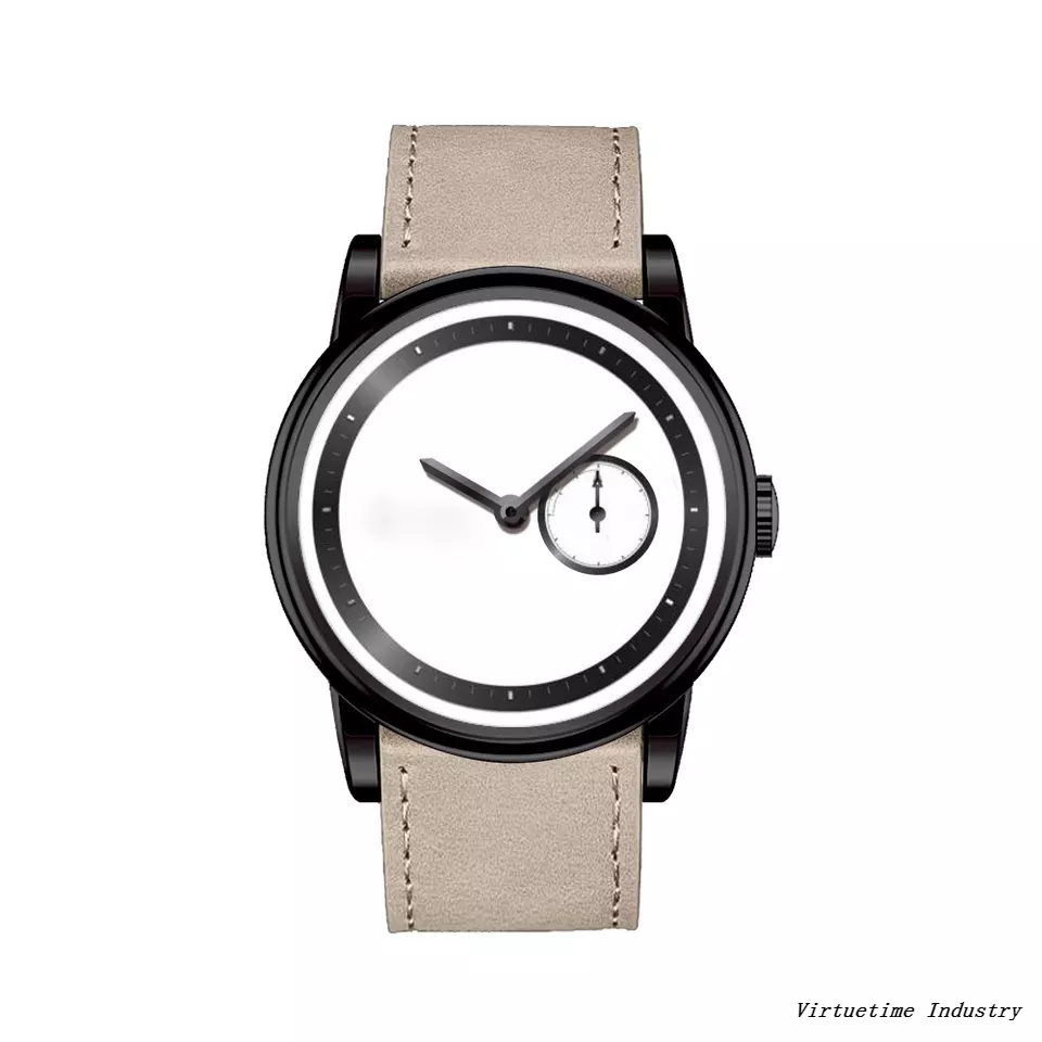 Men's Stainless Steel Quartz Watch Waterproof Wristwatch with Custom Logo